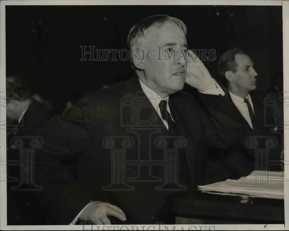 1941 Press Photo Sec. Of War Henry L. Stimson During Heated Argument - Historic Images