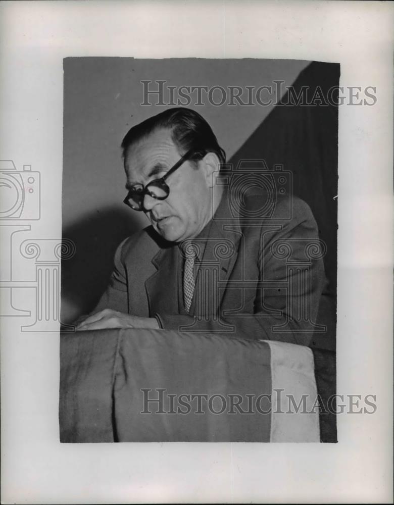 1948 Press Photo Pedar Furubotn, Gen Sec&#39;y of the Norwegian Communist Party. - Historic Images