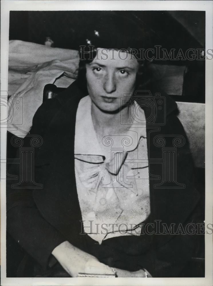 1933 Press Photo Corine Baker Arrested in Kansas City in Car Theft Ring - Historic Images