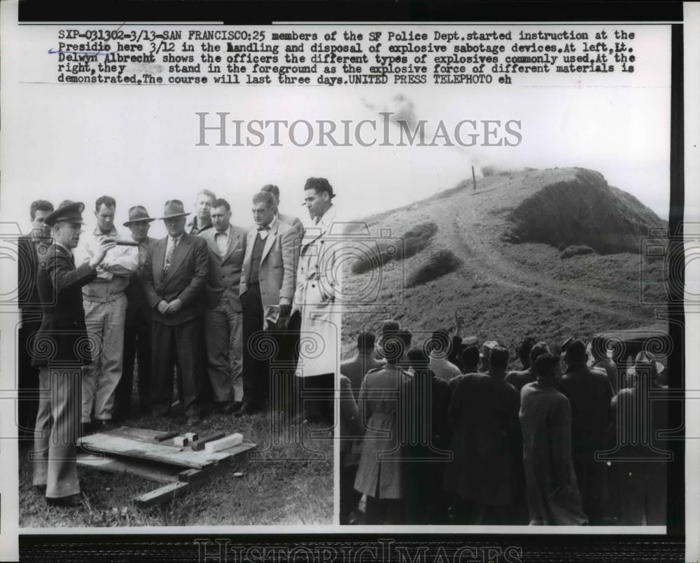 1957 Press Photo San Francisco Police Department at Presidio - Historic Images