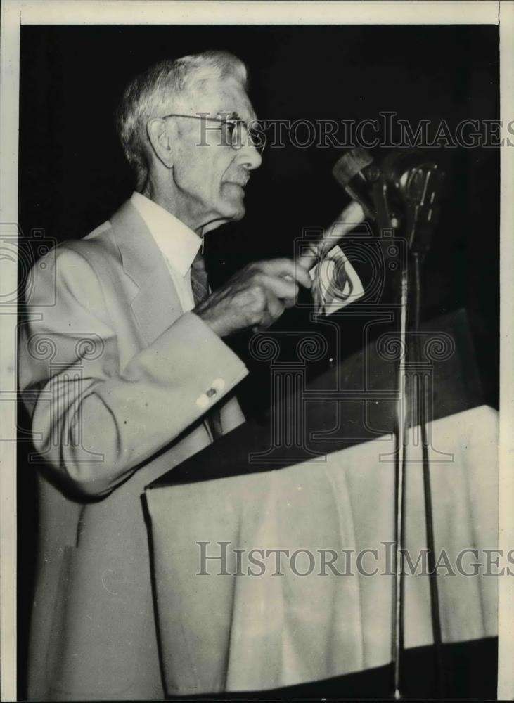 1940 Press Photo Dr. Francis E. Townsend Pension Plan Founder - Historic Images