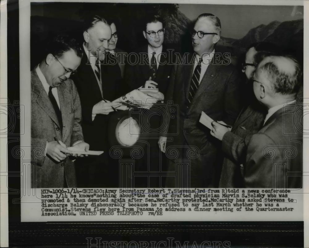 1955 Press Photo Army Sec Robert T. Stevens - Historic Images