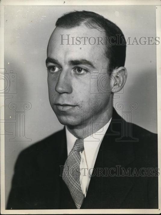 1933 Press Photo Orry C. Walz Doctorate of Philosoph degree University of Kansas - Historic Images