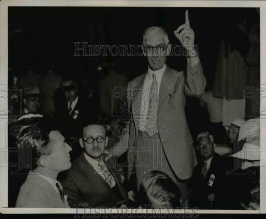 1936 Press Photo Dr. Francis Townsend at the Democratic National Convention. - Historic Images