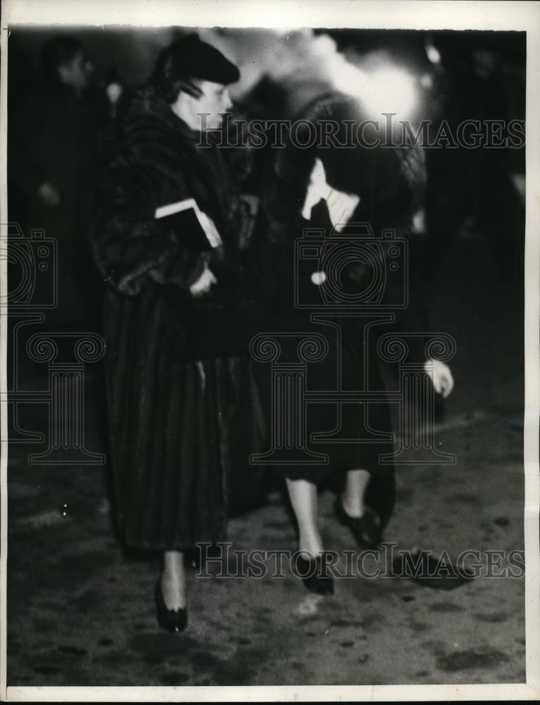 1935 Press Photo Jesse Livermore with present wife arrived in Los Angeles. - Historic Images