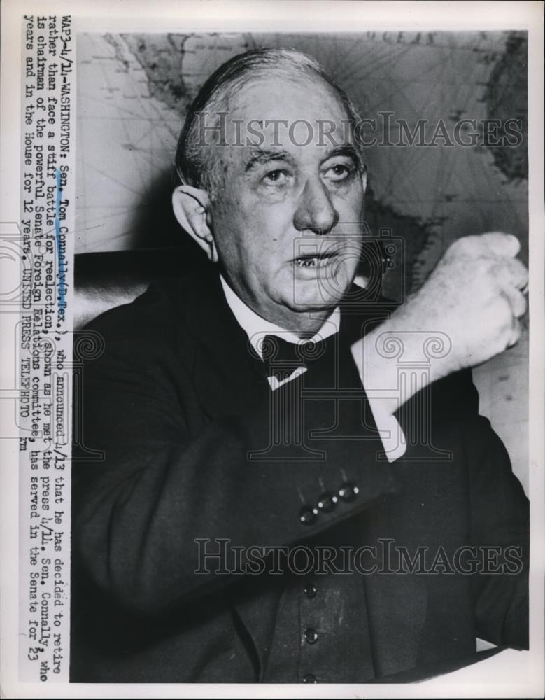 Press Photo Texas Senator Tom Connally - Historic Images