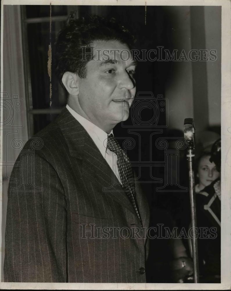 1941 Press Photo Frank Lausche of Ohio - Historic Images