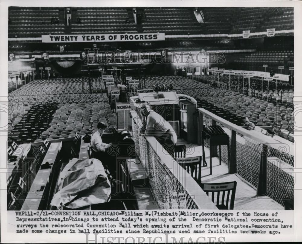 1952 Press Photo William M. Miller House of Reps. Democratic National Convention - Historic Images