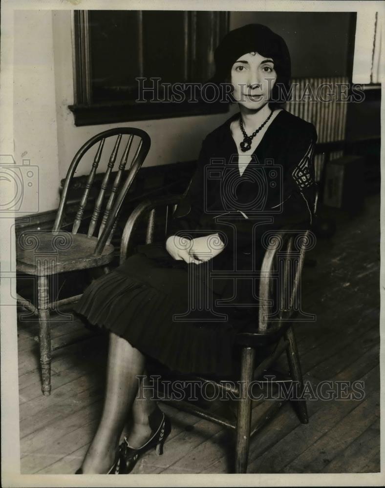 1930 Press Photo Woman Margaret Poet, Daughter of Murder Victim Gustave - Historic Images