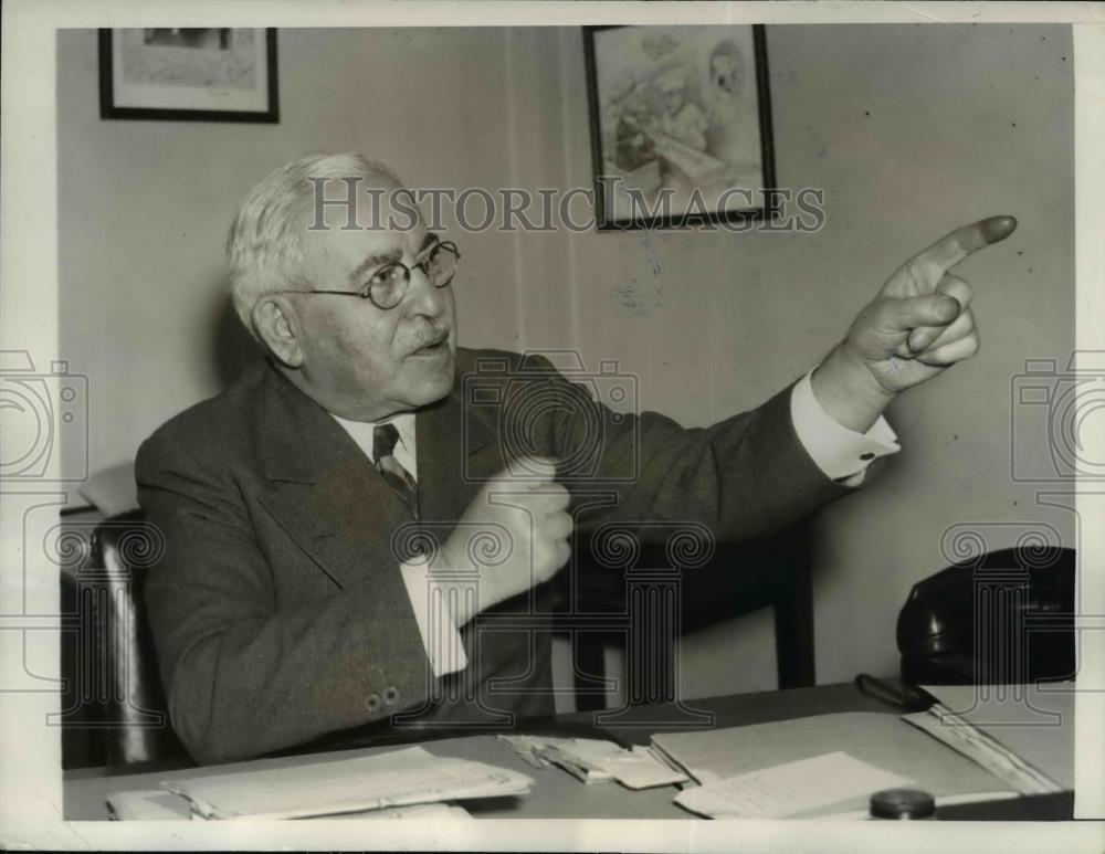 1939 Press Photo Illinois U.S. Representative Adolph J. Sabath - Historic Images