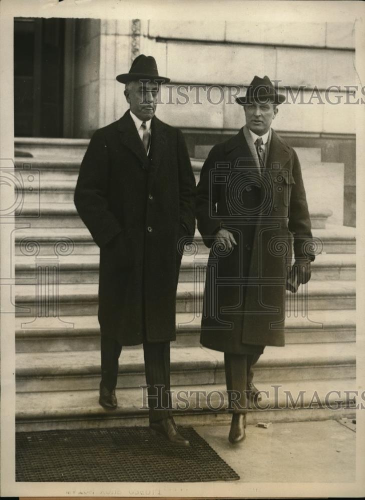 1924 Press Photo C Bascom Blemp President Coolidges Secretary at Senate Hearing - Historic Images