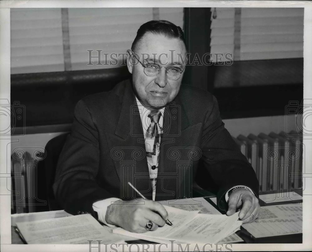 1952 Press Photo Bruc Lambert, New York Tax Collector for 3rd N.Y.dist