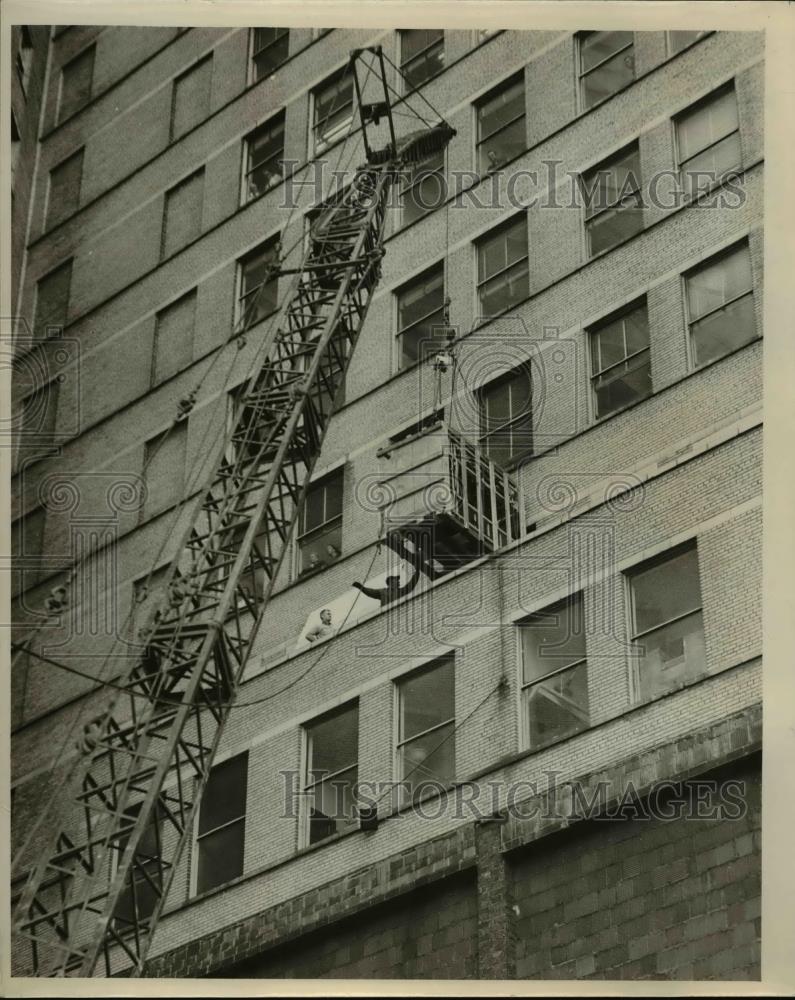 1955 Press Photo Chesapeke &amp; Ohio Railways Office - nee51268 - Historic Images