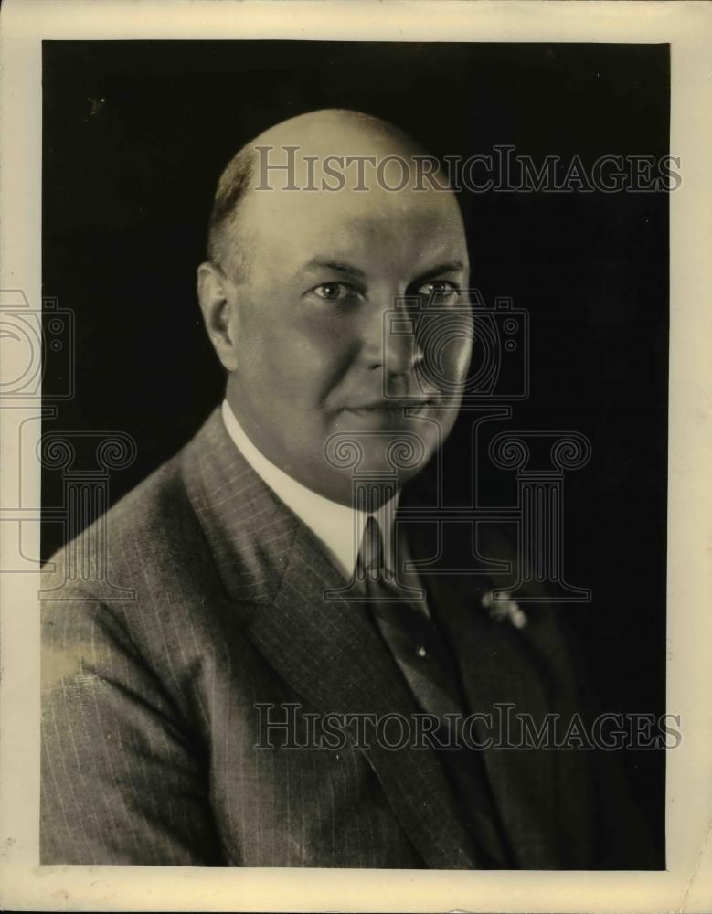 1927 Press Photo JH Noble Assistant Treasurer GM Corporation - Historic Images