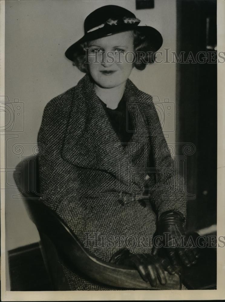 1935 Press Photo Grace Brandon Of San Antonio Texas, In Court In Topeka Kansas. - Historic Images