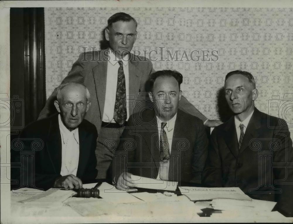 1934 Press Photo Leaders of Commonwealth party formed by dissatisfied persons - Historic Images