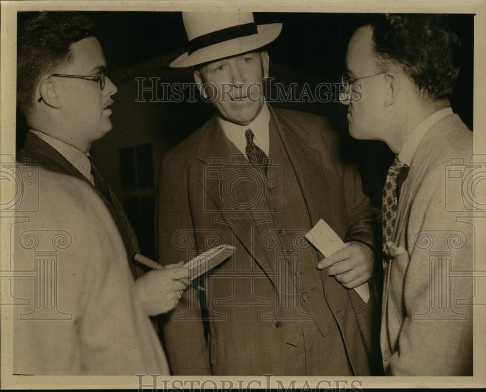1939 Press Photo C.V. Mo Laughlin Assist. sec of Labor Conference Geneva S.S. - Historic Images
