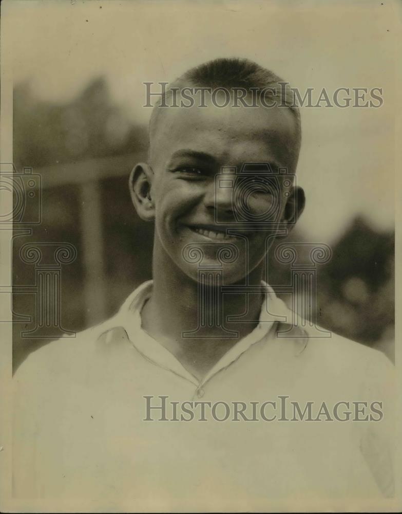 1929 Press Photo Anthony Rochlea of Collinwood, first man on tennis team. - Historic Images