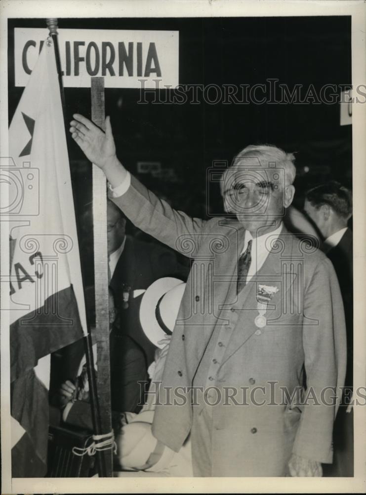 1932 Press Photo Joseph Scott Nominates President Hoover at Republican Conventio - Historic Images