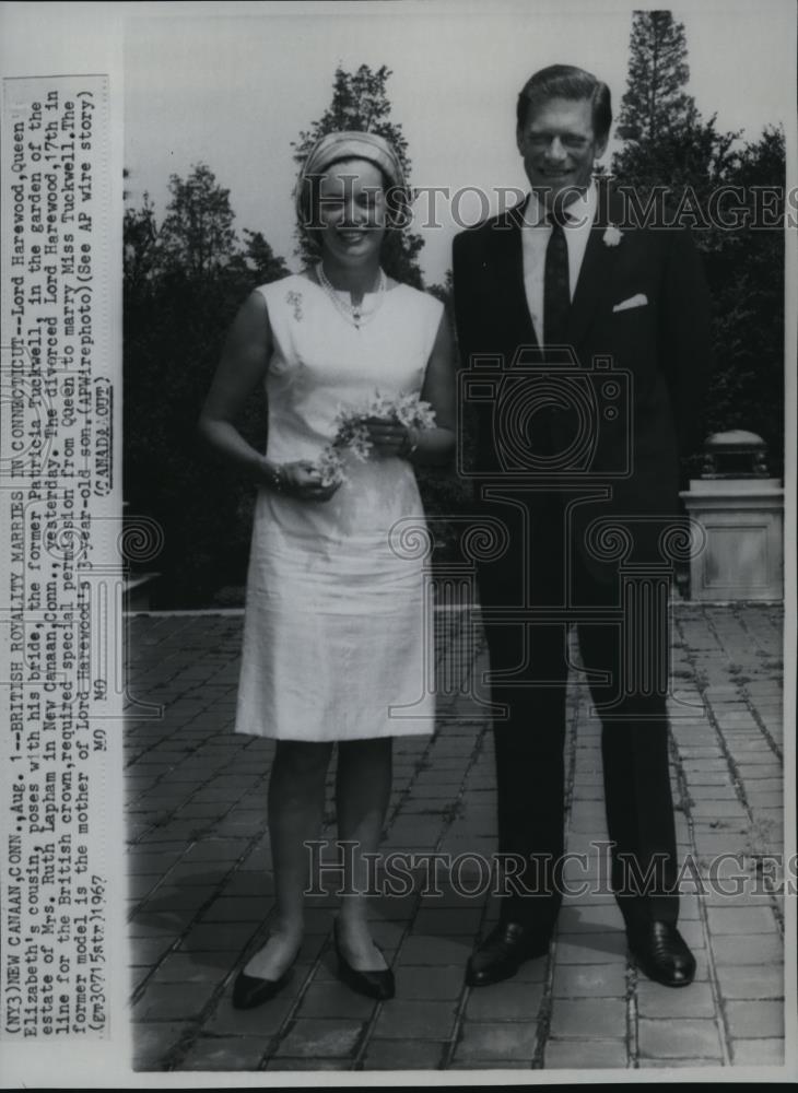 1967 Press Photo Earl of Harewood his bride, former model Patricia Tuckwell - 84 - Historic Images