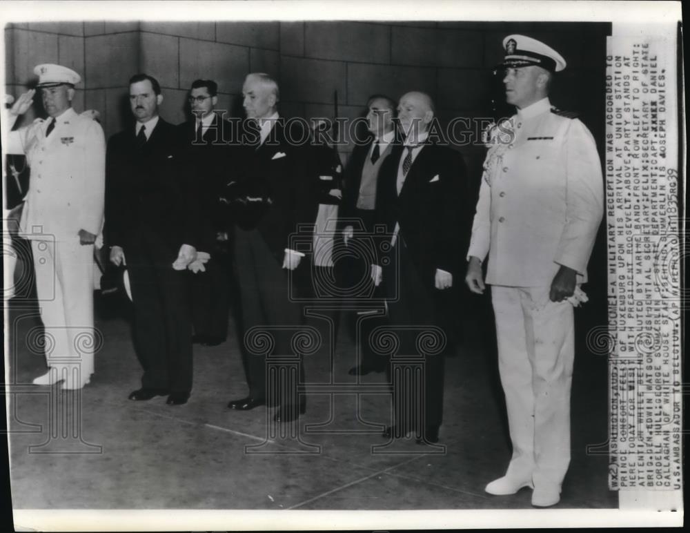 1939 Press Photo Prince Felix of Luxumburg&#39;s arrival - Historic Images