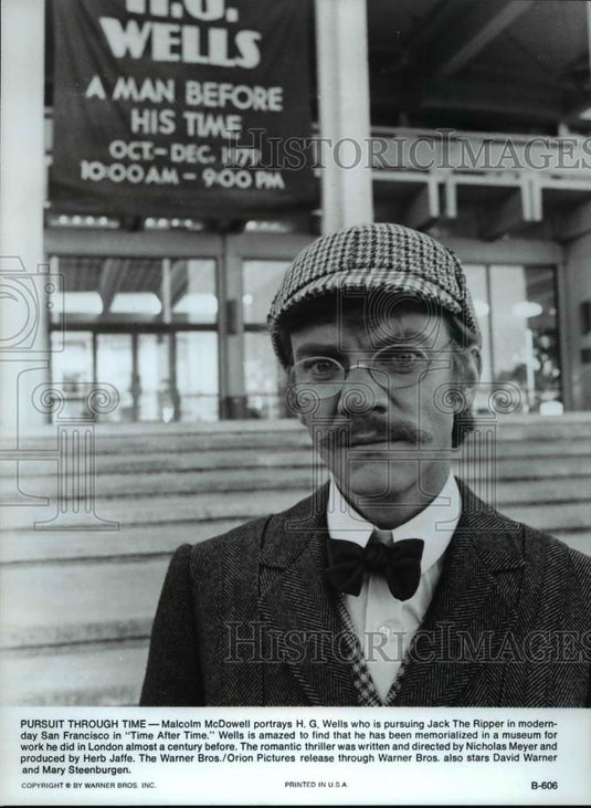 1979 Press Photo Malcolm McDowell in Time After Time - cvp35877 - Historic Images