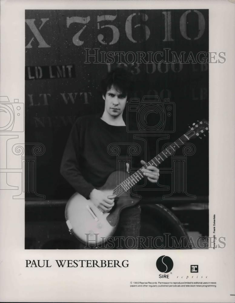 1993 Press Photo Singer Paul Westerberg - cvp31233 - Historic Images