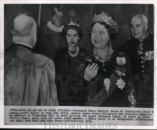 1959 Press Photo Monsignor Mario Nascali Rocca Di Crneglano - Historic Images