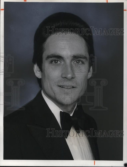 1978 Press Photo Bill Lombardo in New year's eve with guy Lombardo's Royal Can - Historic Images