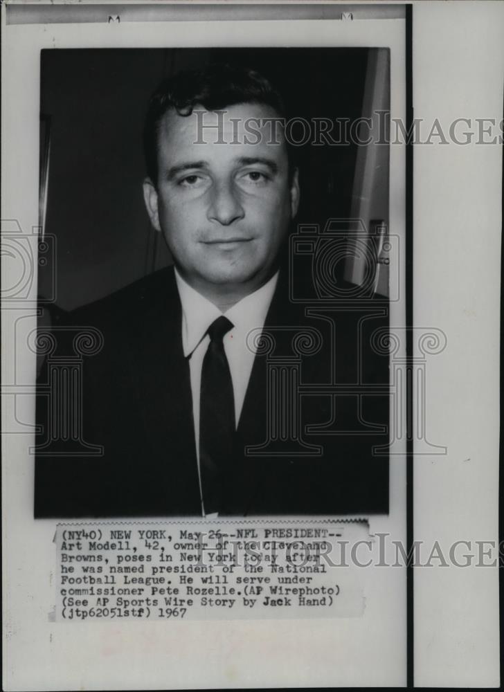 1967 Press Photo Art Modell as Pres. of the National Football League - cvw04971 - Historic Images