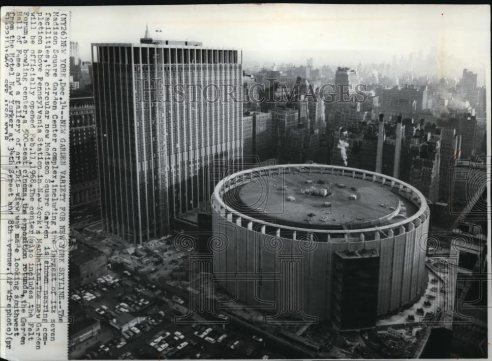 1967 Press Photo The Madison Square Garden Center Complex Historic Images 1967-press-photo-the-madison-square-garden-center-complex-historic-images