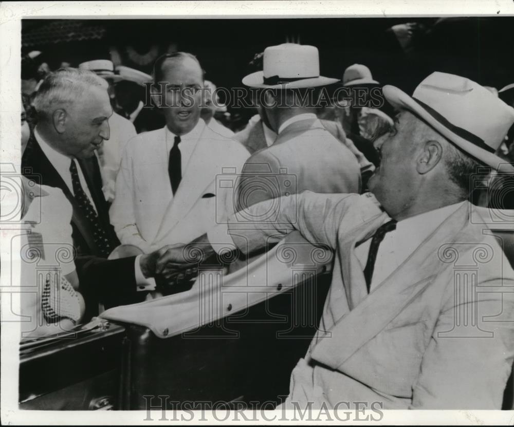 1938 Press Photo President Roosevelt and Senator Walter George - Historic Images