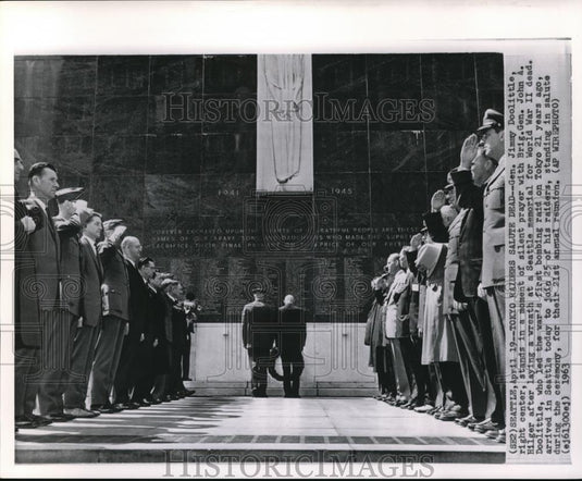 1963 Press Photo General Jimmy Doolittle with Brig. Gen. John Hilger - Historic Images
