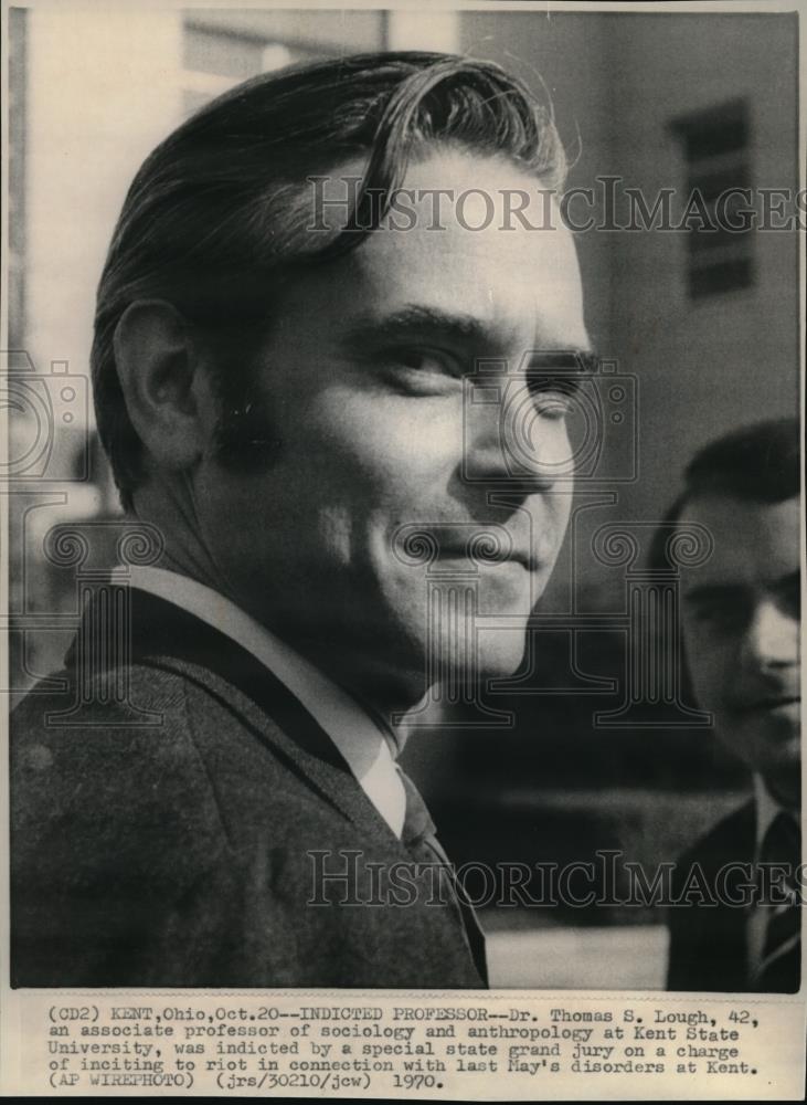 1969 Press Photo Professor Lough of KSU was indicted by a state grand jury - Historic Images