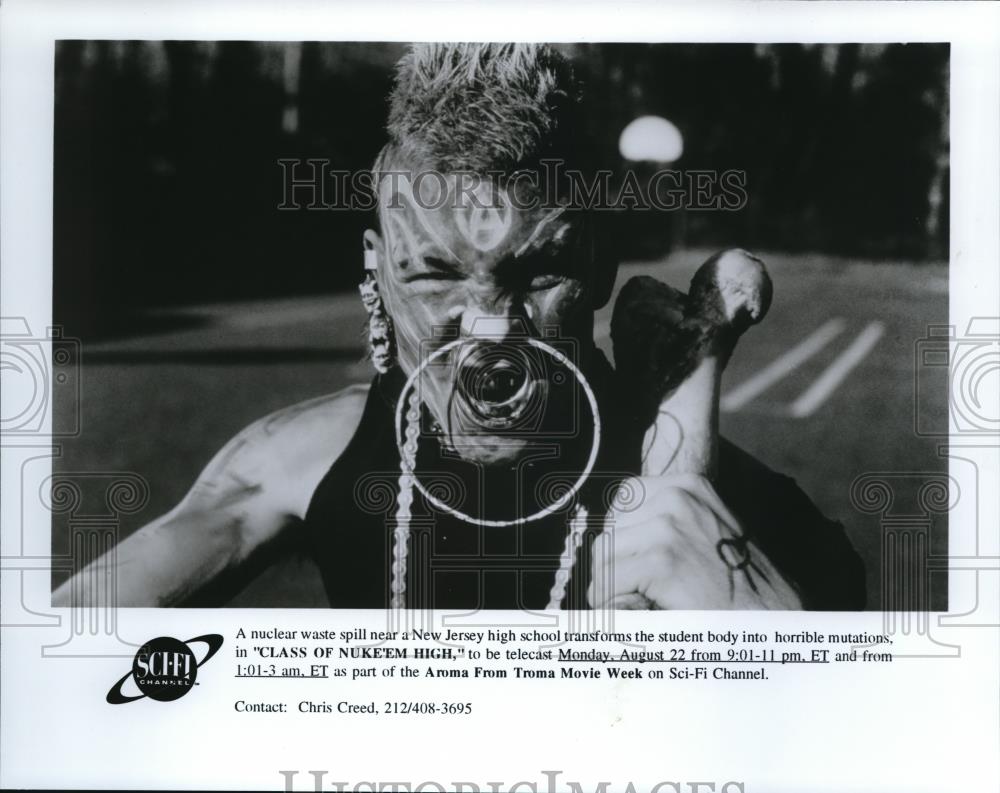 1994 Press Photo Scene from Class of Nuke 'Em High movie film - cvp37872 - Historic Images