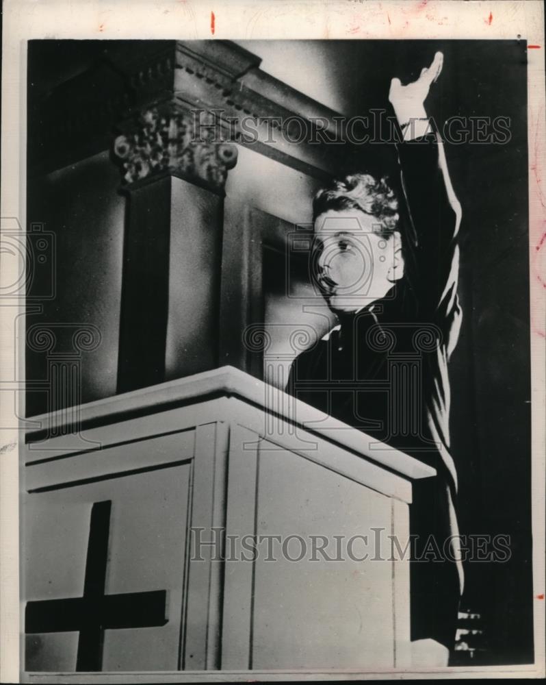 1948 Press Photo Boy preaches Sermon before he turns 4 at Symphony Hall - Historic Images