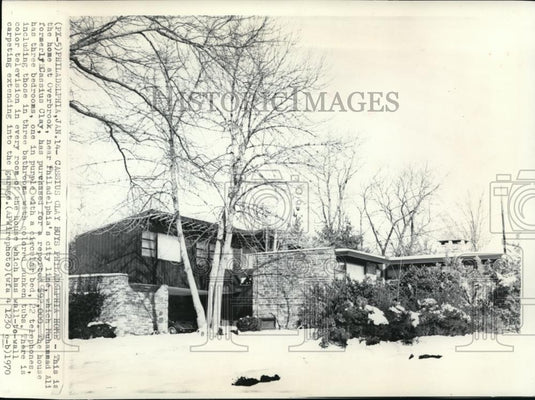 1970 Press Photo Home of Muhammad Aliat Overbrook near Philadelphia City. - Historic Images