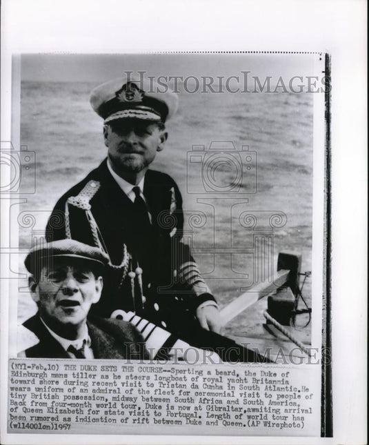 1957 Press Photo Prince Philip of England - cvw01964 - Historic Images