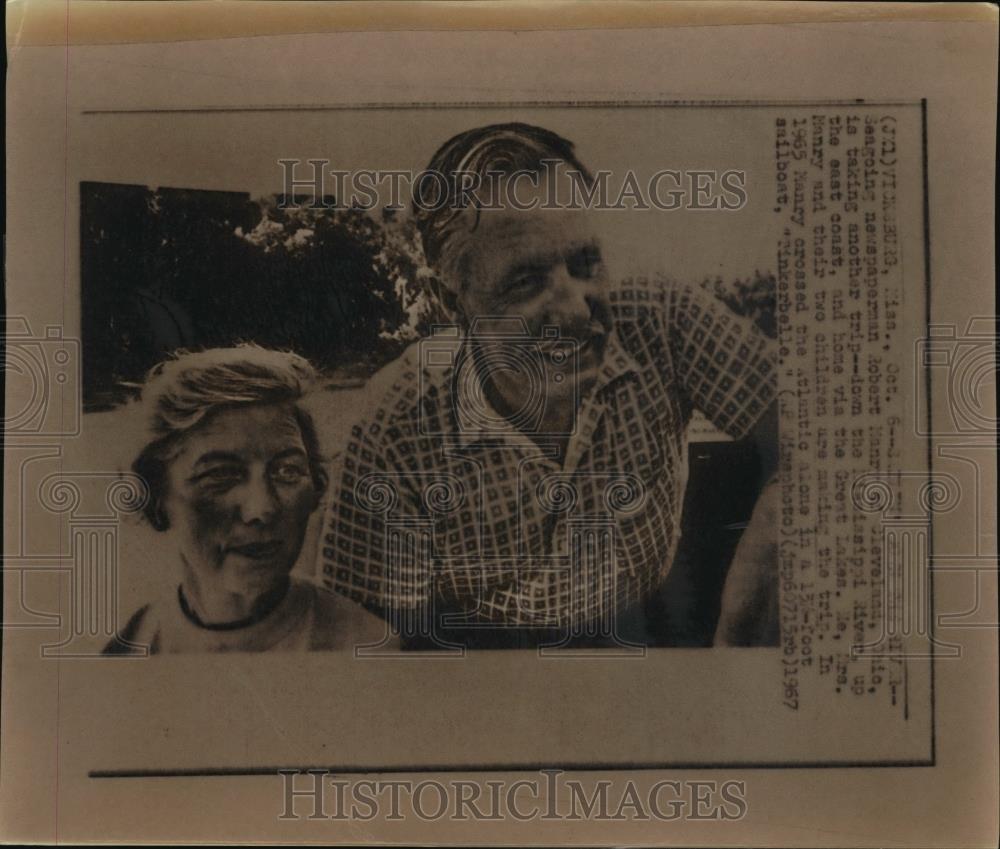 1967 Press Photo Mr. and Mrs. Manry - Historic Images