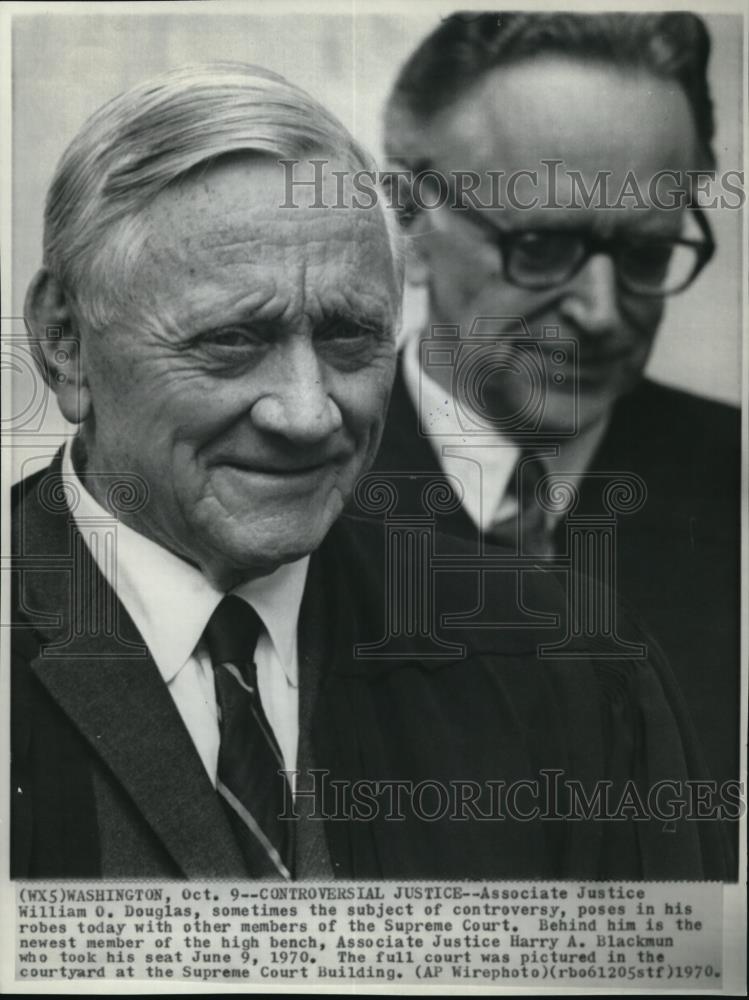 1970 Press Photo Associate Justice William Douglas - Historic Images