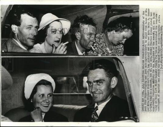 1938 Press Photo Mr. and Mrs. Richard Stoddart, Mr. and Mrs. Harry Connor - Historic Images