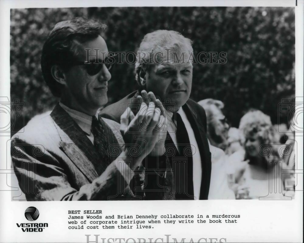 1988 Press Photo James Woods &amp; Brian Dennehy in Best Seller - cvp30872 - Historic Images