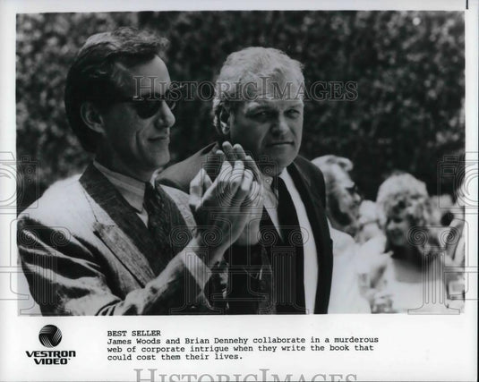 1988 Press Photo James Woods & Brian Dennehy in Best Seller - cvp30872 - Historic Images