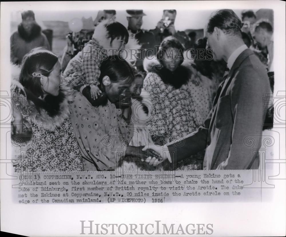 1954 Press Photo Duke of Edinburgh - Historic Images