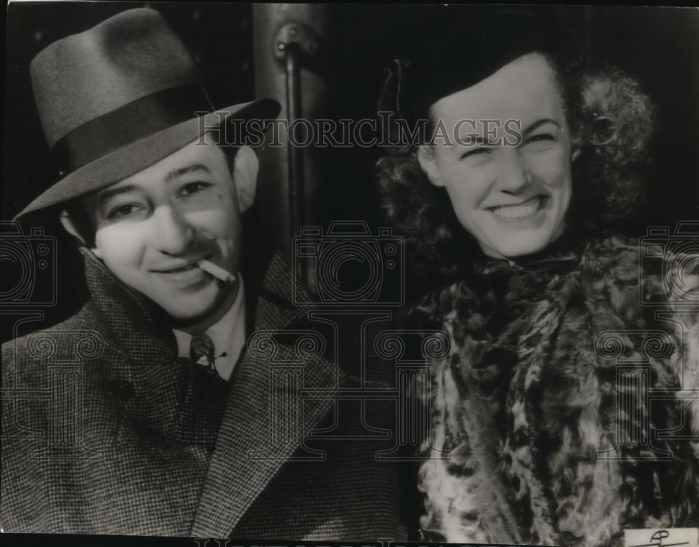 1937 Press Photo Showman Billy Rose &amp; Eleanor Holm Jarrett to get married - Historic Images