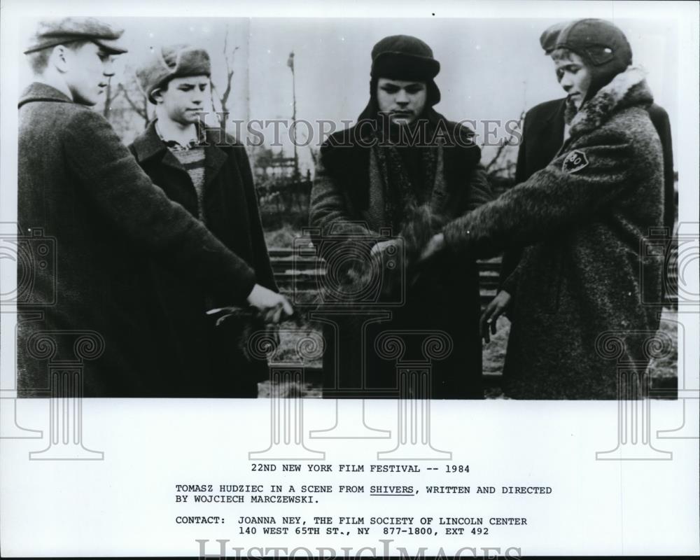 1984 Press Photo Tomasz Hudziec in a scene from Shivers - cvp33850 - Historic Images