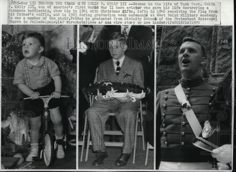 1970 Press Photo Tank Capt. Colin Kelly III - Historic Images