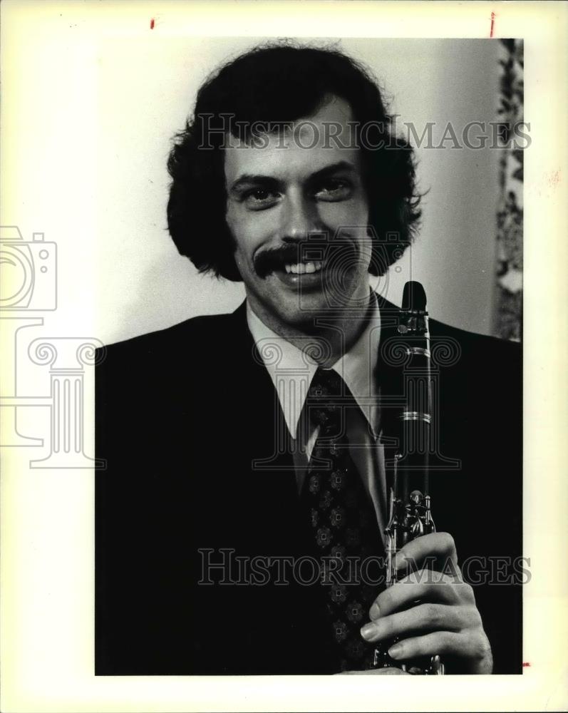 1979 Press Photo Robert McAllister Music Teacher Cleveland Youth Wind Symphony - Historic Images