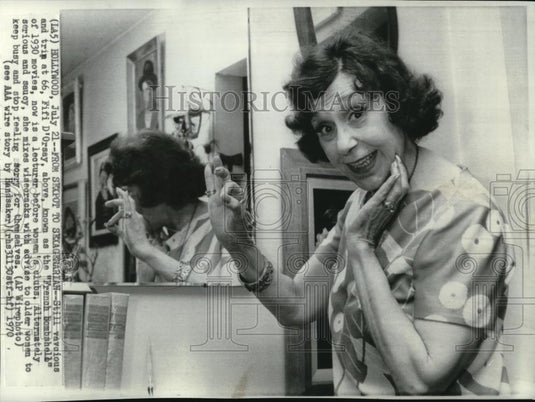 1970 Press Photo French bombshell of 1930 movies Fifi D'Orsay at 66 - cvw00922 - Historic Images