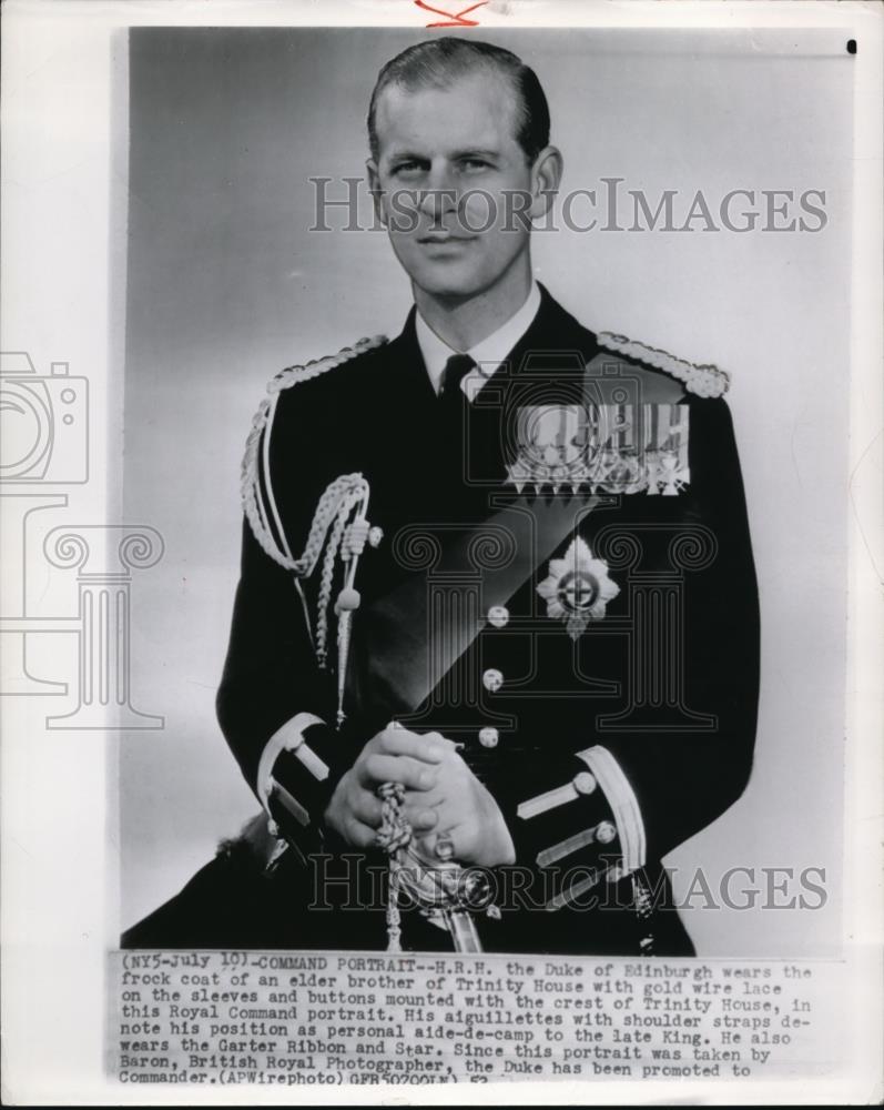 1952 Press Photo The Duke of Edinburgh wears the Frock Coat - Historic Images